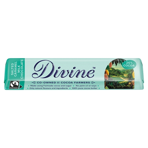 DIVINE SALTED CARAMEL MILK CHOCOLATE 35G
