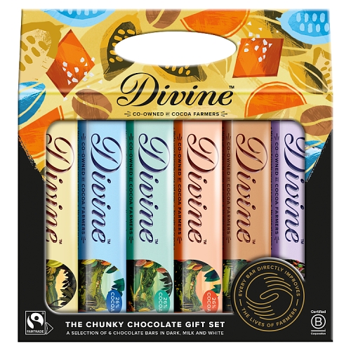 DIVINE THE CHUNKY CHOCOLATE GIFT PACK 6 FLAVOURS 210G