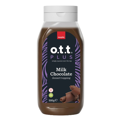 MACPHIE OTT MILK CHOCOLATE DESSERT TOPPING 500G