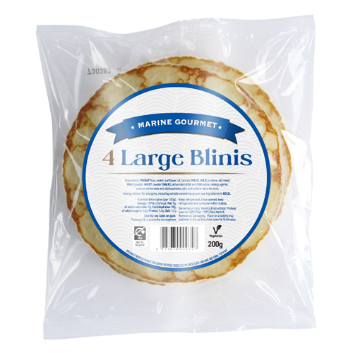 MARINE GOURMET 4 LARGE BLINIS 200G