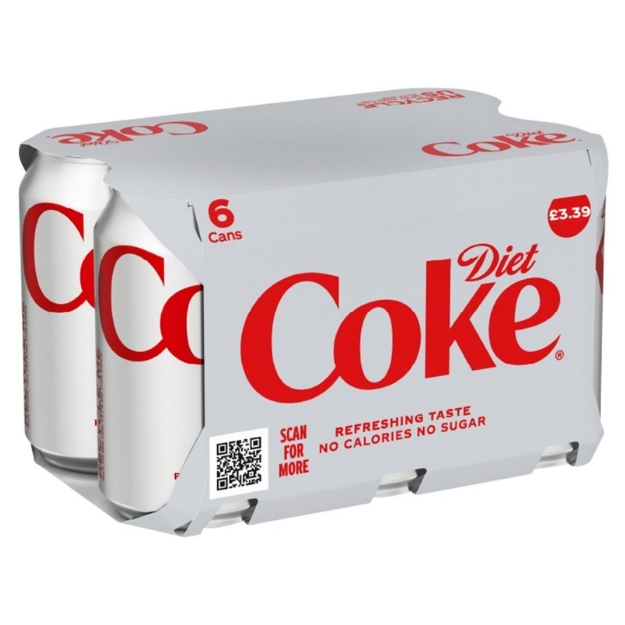 DIET COKE CAN PMP £3.39 6PK 330ML