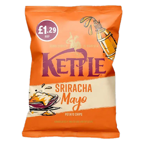 KETTLE SRIRACHA MAYO CRISPS PMP £1.29 80G