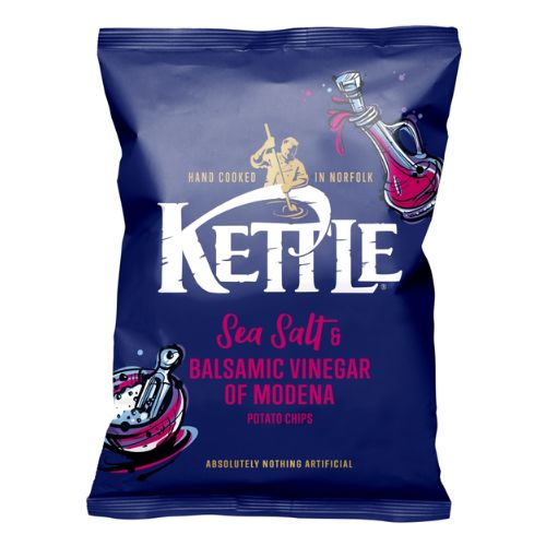 KETTLE SEA SALT & BALSAMIC VINEGAR 16X 130G