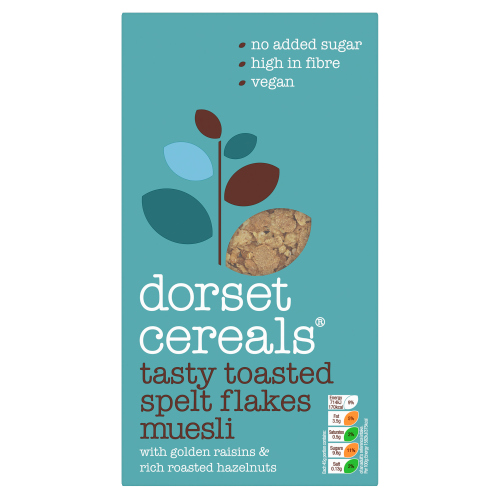 DORSET CEREALS TASTY TOASTED SPELT FLAKES MUESLI 570G