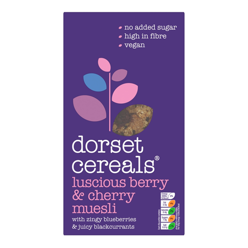 DORSET CEREALS LUSCIOUS BERRY & CHERRY MUESLI 600G