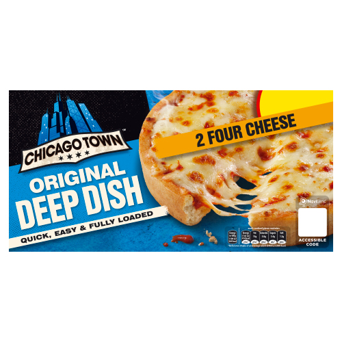CHICAGO TOWN 2 DEEP DISH FOUR CHEESE PMP £2.50 296G