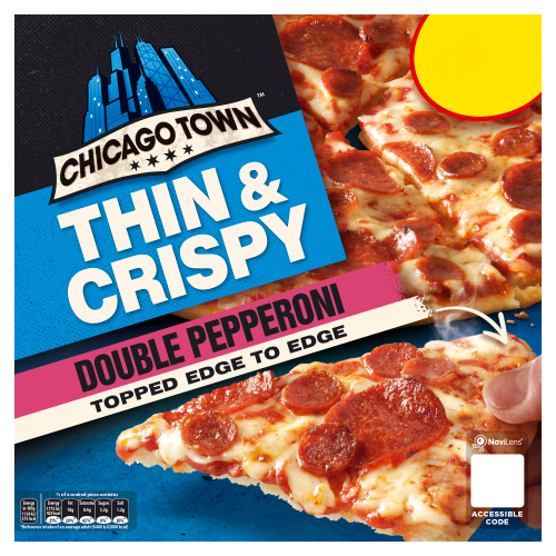 CHICAGO TOWN THIN & CRISPY PEPPERONI PMP £2.75 305G