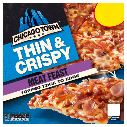 CHICAGO TOWN THIN & CRISPY MEAT FEAST PMP £2.75 325G