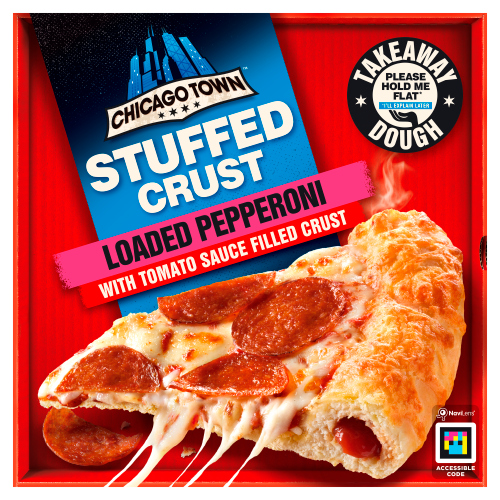 CHICAGO TOWN STUFFED CRUST LOADED PEPPERONI PIZZA 645G