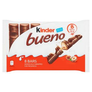 KINDER BUENO MILK AND HAZELNUTS BARS 172G