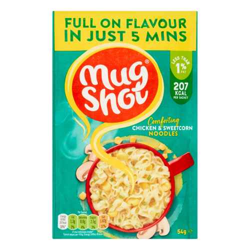 MUGSHOT CHICKEN & SWEETCORN NOODLES 54G
