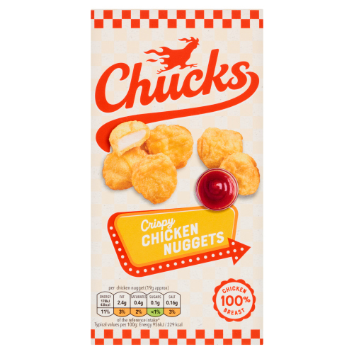 CHUCKS CRISPY CHICKEN NUGGETS 300G