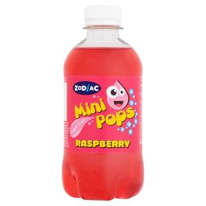 ZODIAC MINI POPS RASPBERRY SUGAR FREE 330ML