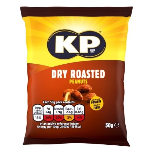 KP DRY ROASTED PEANUTS (PUBCARD) 147X 50G