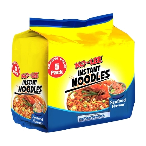 KO-LEE 5 PACK SEAFOOD FLAVOUR INSTANT NOODLES 70G