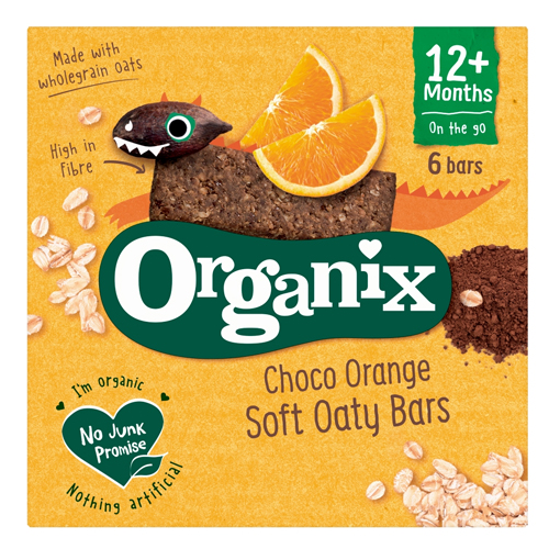 ORGANIX CHOCO ORANGE SOFT OATY BARS 12+MONTHS 6PK 23G