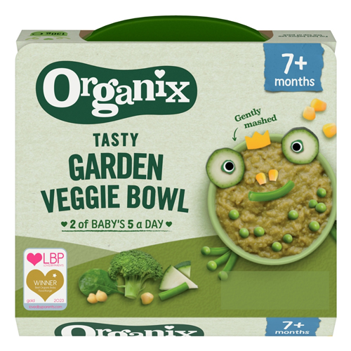 ORGANIX TASTY GARDEN VEGGIE BOWL 7 MONTHS+ 130G