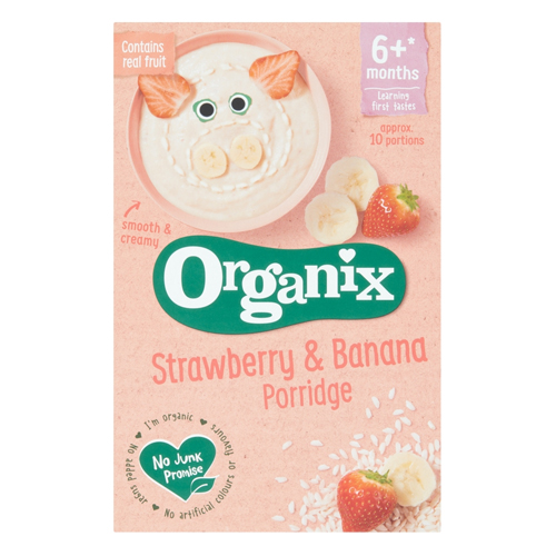 ORGANIX STRAWBERRY & BANANA PORRIDGE 6+ MONTHS 120G