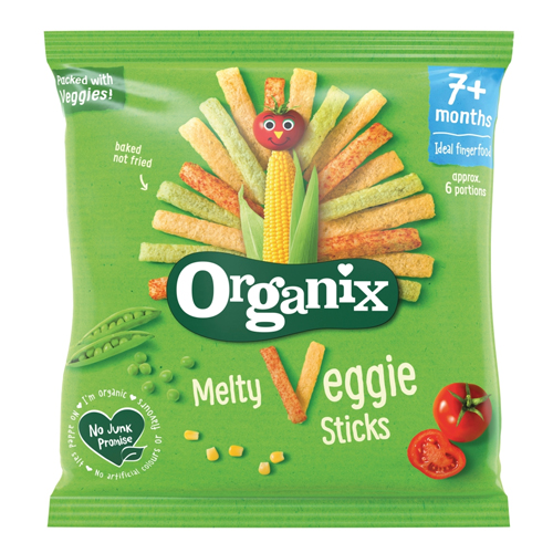 ORGANIX MELTY VEGGIE STICKS ORGANIC 7+ MONTHS 15G