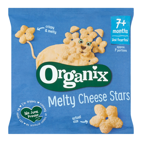 ORGANIX MELTY ORGANIC CHEESE STARS S 7+MONTHS 20G