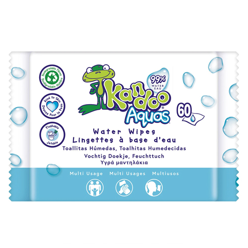 KANDOO FLUSHABLE AQUA WIPES 60ML