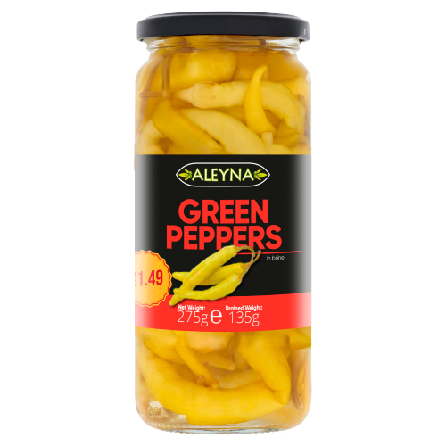 ALEYNA GREEN PEPPERS IN BRINE 275G