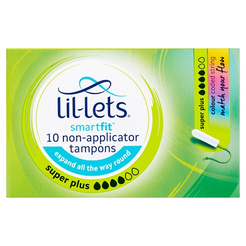 LIL-LETS SMARTFIT NON APPLICATOR SUPER+10PK