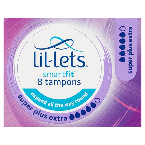 LIL-LETS SMARTFIT NON APPLICATOR SUPER+ 8PK