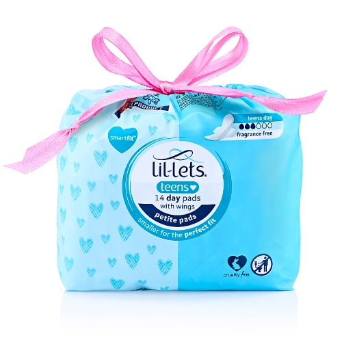 LIL-LETS TEEN DAY PADS 14PK