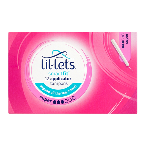 LIL-LETS APPLICATOR TAMPONS SUPER 12PK