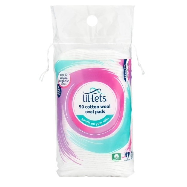 LIL-LETS COTTON OVAL PADS 50S