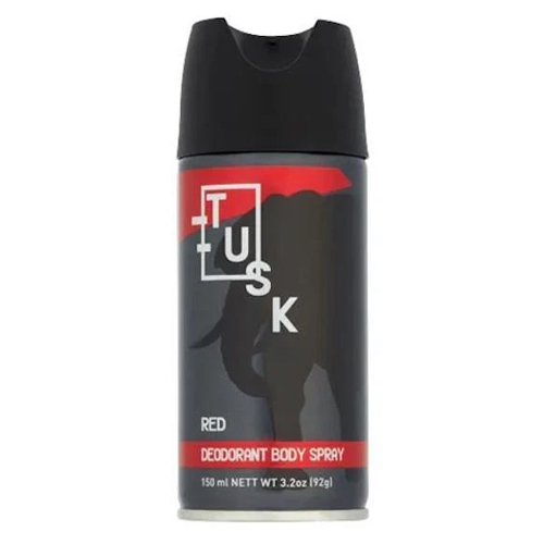 TUSK RED DEODORANT BODY SPRAY PERFUME 6X 150ML
