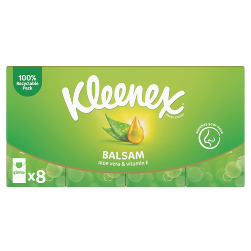 KLEENEX BALSAM HANKS POCKET 8PK