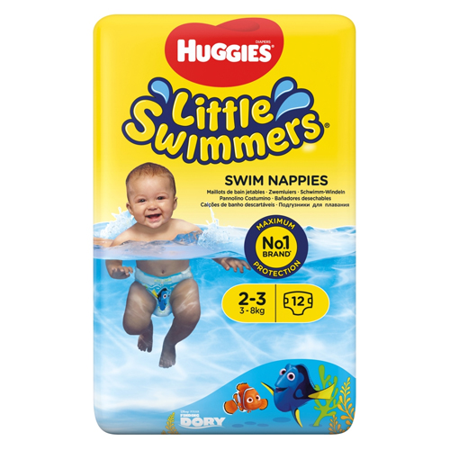 HUGGIES LITTLE SWIMMERS 2-3 12PK