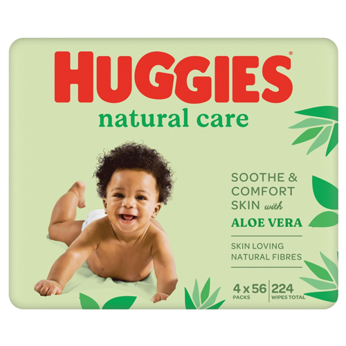 HUGGIES BABY WIPES NATURAL CARE 56S