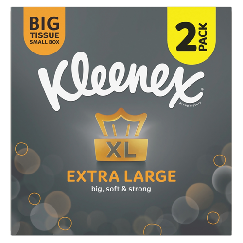 KLEENEX MANSIZE TISSUES TWIN PK 2X44S