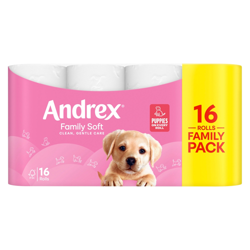 ANDREX TOILET TISSUE GENTLE CLEAN 16ROLL
