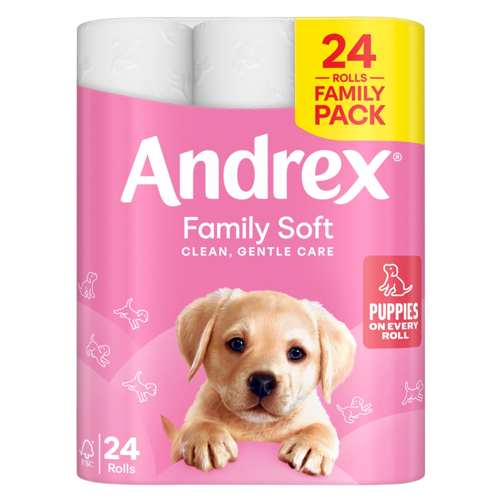 ANDREX TOILET TISSUE GENTLE CLEAN 24 ROLL