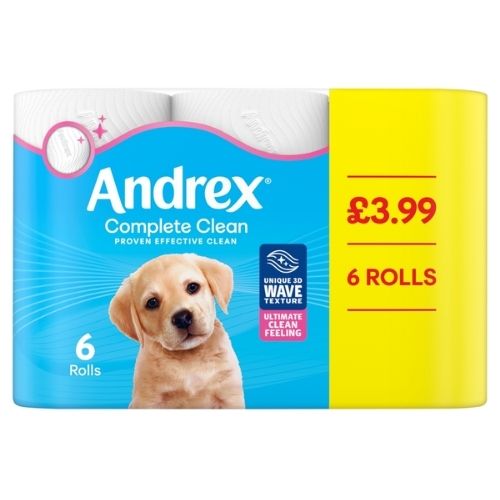 ANDREX COMPLETE CLEAN PMP £3.99 6ROLL