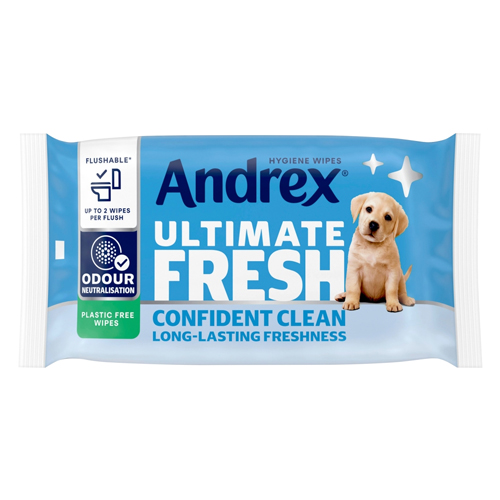 ANDREX ULTIMATE FRESH HYGIENE WIPES X 36 SHEETS