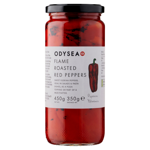 ODYSEA ROASTED RED PEPPER IN BRINE 450G