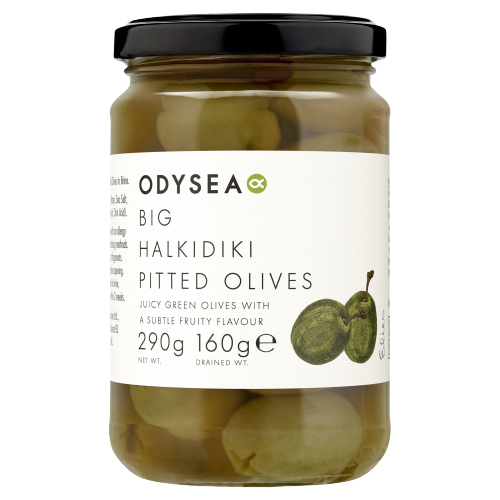 ODYSEA HALKIDIKI PITTED OLIVE IN BRINE 290G