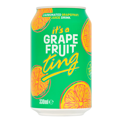 TING CARBONATED GRAPEFRUIT JUICE CAN 330ML
