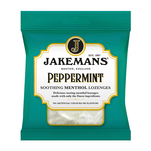 JAKEMANS PEPPERMINT LOZENGES BAG 73G