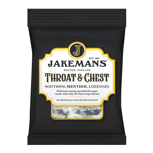 JAKEMANS THROAT & CHEST LOZENGES BAG 160G