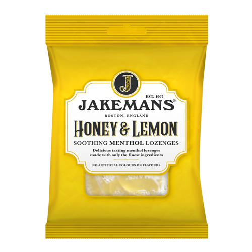 JAKEMANS HONEY & LEMON LOZENGES BAG 160G