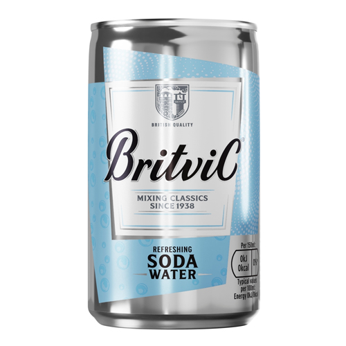 BRITVIC REFRESHING SODA WATER CAN 150ML