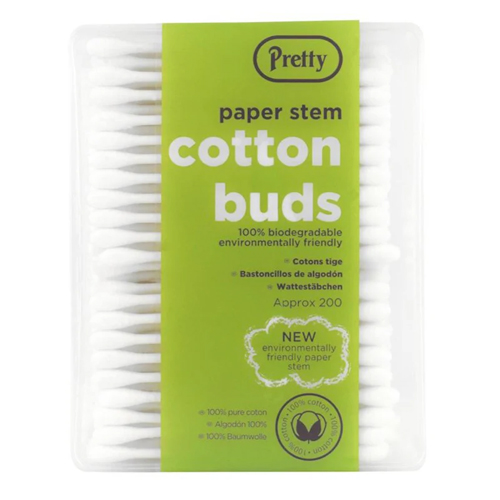 PRETTY COTTON BUDS PAPER STEM 200S