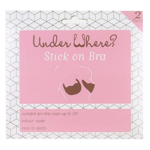 UNDER WHERE STICK ON BRA 2PK