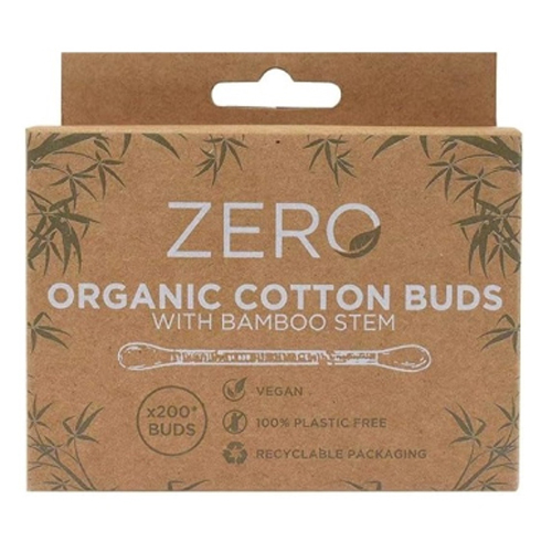 ZERO ORGANIC COTTON BUDS WITH BAMBOO STEM 200S